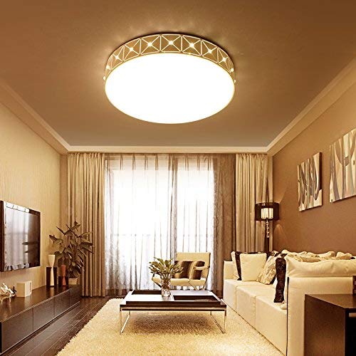 Plafonnier moderne LED avec cristal décoratif pour éclairage de restaurant 32W