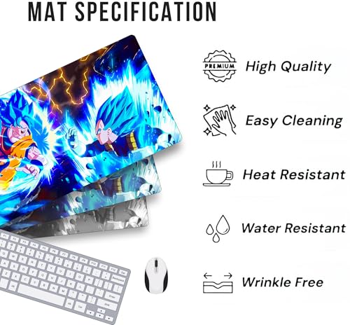 Image of Extra Large Non-Slip Gaming Mouse Pad (23x11.5 in) - Extended Desktop Mat for Computer Keyboard and Mouse (14-KEYPAD)
