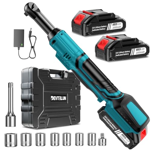 3/8 Cordless Ratchet Wrench Set, 60FT-LBS Extended Electric