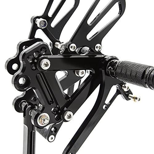 Procnc Motorcycle Rearsets Rear Foot Pegs Cnc Rear Set Footrests Fully Adjustable Rear Foot Boards Fit For Kawasaki Ninja Zx6R Zx636 1999-2002 Zx9R 1999-2003 Zzr600 2005-2008 #TOP6
