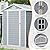 Jolydale 6’x4’ Outdoor Storage Resin Shed, Resin Utility Tool Shed Storage House with Lockable Door, for Backyard, Patio, Garden Bikes and Pool Accessories, Grey