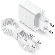 Caricatore 45W Super Rapido Caricabatterie con Cavo USB-C, Compatibile con Galaxy S25, S24, S23, Ultra, Plus, A56, A55, Ricarica Rapida PD, Alimentatore USB Type-C