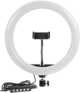 Hemobllo 12 Fill Light Cell Phone Phone Table Top Tripod Camera Stand Tripod Photography Ring Light Desktop Ring Light Makeup Light Ring Desktop LED Selfie Ring Light Circle Light