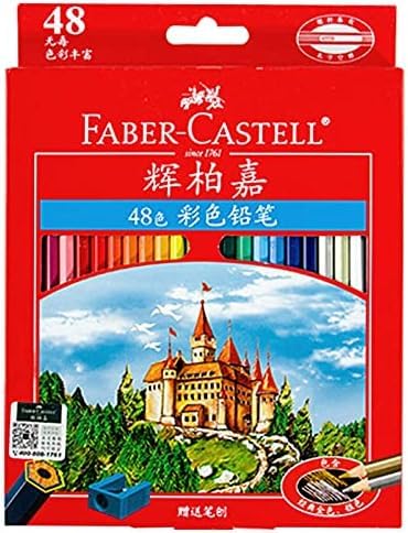Faber Castel Colored Pencils, 48 Colors, Oil-based, 115748 Oil-based Colored Pencils, Cas…