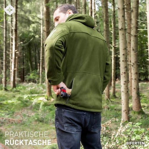 Höhenhorn 39K145+ZWL4 Biferten Herren Militär Fleecejacke Grün Gr. XL