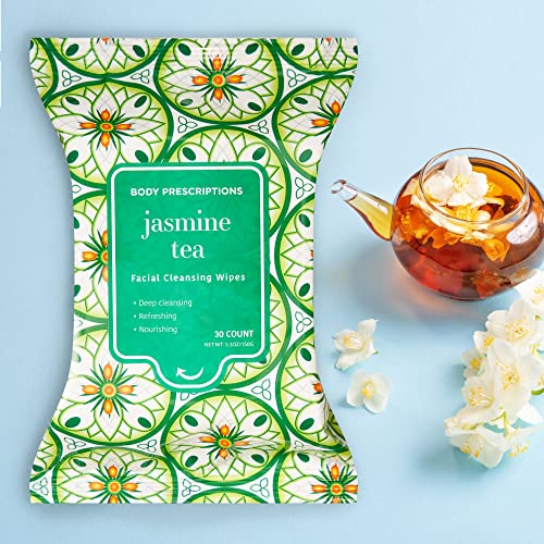 Image of Body Prescriptions Makeup Remover Wipes - Bulk Pack, Gentle Cleansing Wipes for Easy Makeup Removal, Mandarin, Orchid, Grapefruit, & Jasmine Tea