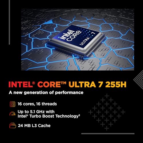 Image of HP Omen, Intel Core Ultra 7 255H, 8GB RTX 5060, 24GB DDR5(Upgradeable) 1TB SSD, 2K, 165Hz, 3ms Response time, IPS, 16'' /40.6cm, Win11, M365*Office24, Shadow Black, 2.43kg, am0238tx, RGB Gaming Laptop