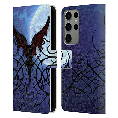 Housse Galaxy S23 Ultra cuir Christos Karapanos étui portefeuille lune