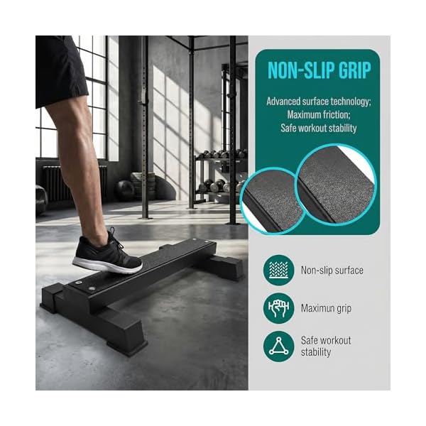 Steel Calf Raise Bar, Standing Calf Raise Platform Machine, Calf Raise Block Rack for Calf Stretching, Squat, Foot Stretch - Image 5