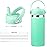 Straw Lid for Hydro Flask Wide Mouth Water Bottles, Top Lids with Straw Compatible with Hydro Flask 32 40 oz, Replacement Cap Wide Mouth Straws Flip Lid Flex Handle (Dew)
