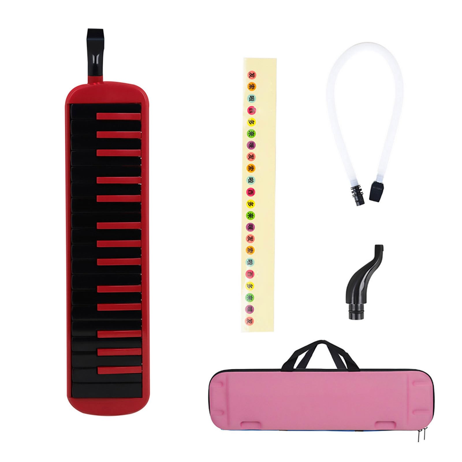 Melodica, strumento a fiato a 32 con tubo lungo e borsa per trasporto, tastiera per pianoforte per lezioni musica, spettacoli all ' aperto, tastiera per pianoforte, soprano