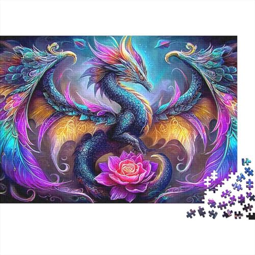 Rompecabezas de 1000 piezas Rainbow Dragon, un original juego educativo para regalar a adultos