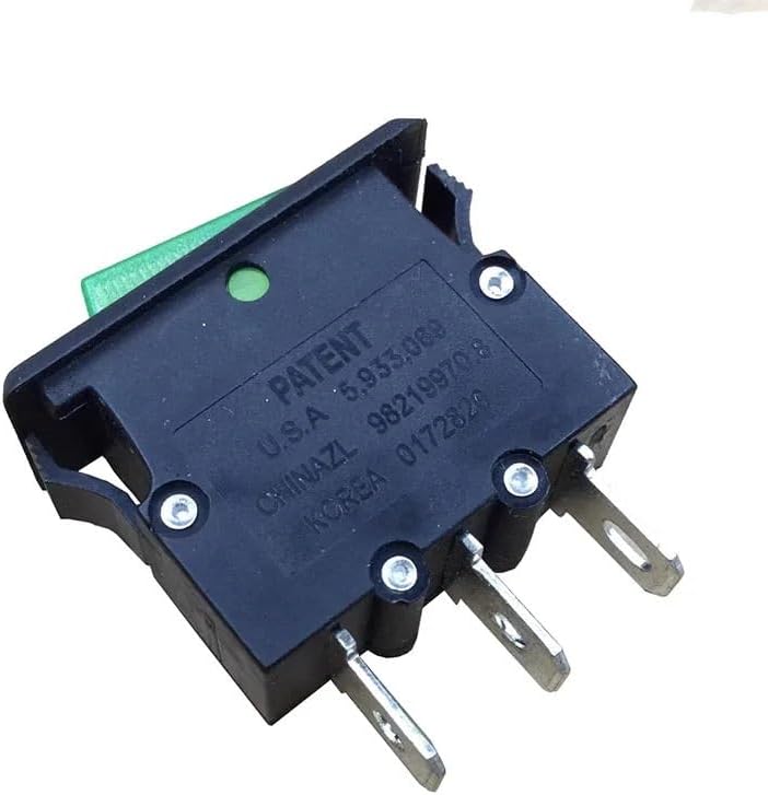 2pc M1 Series Boat Switch Three pin Second Gear Rocker Toggle Power Switch with Light 15A250V