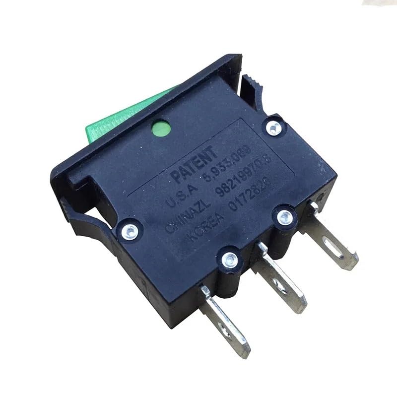 2pc M1 Series Boat Switch Three pin Second Gear Rocker Toggle Power Switch with Light 15A250V