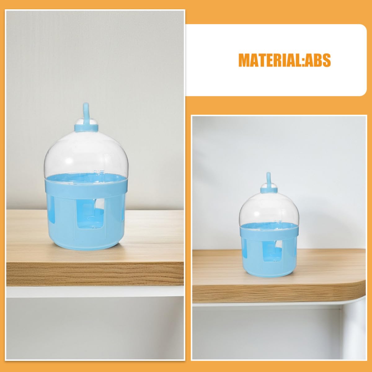 Toyvian Comedero y Bebedero para Palomas 2 Piezas Dispensador de Agua Transparente para Jaulas de Aves Mensajeras y Competición Diseño Conveniente