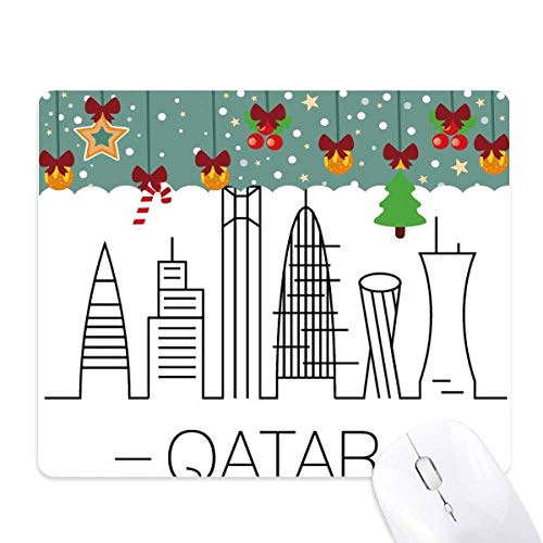 Alfombrilla de ratón con base de goma antideslizante y diseño de Qatar para oficina
