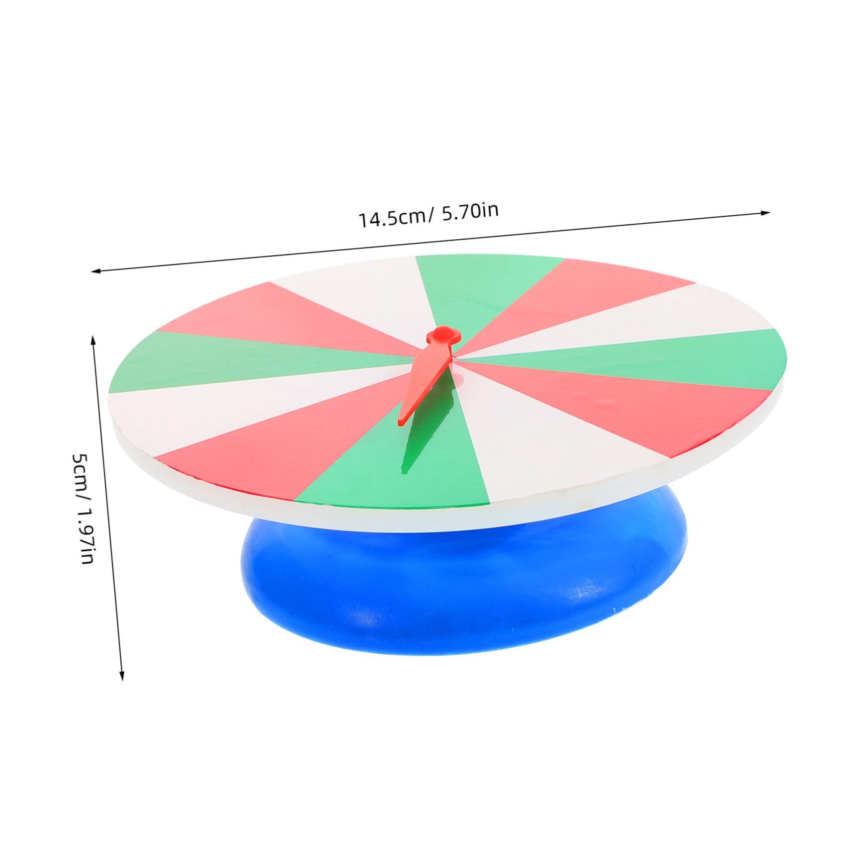 Abaodam Portable Color Teaching Turntable Compact Rotating Game Prize Wheel for Classroom and Party Fun for DIY Learning and Events Safe and Design