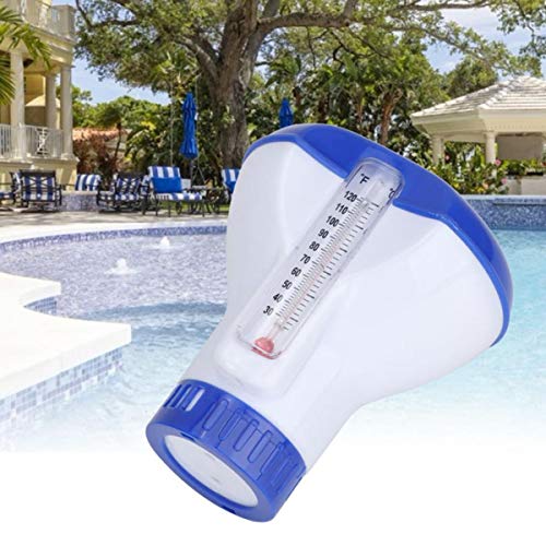 Gugutogo Atie Poolsupplytown Floating Mini Small Chlorine And Bromine Tabs Dispenser With Built-in Floating Thermometer For Pool