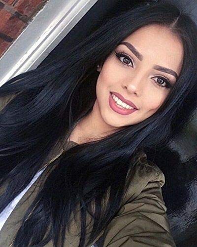 Miniatura 2 de Lucyhairwig - Pelucas rosa magenta para mujer, peluca de encaje frontal de cabello sintético, largo y lacio, fibra resistente al calor, 24 pulgadas