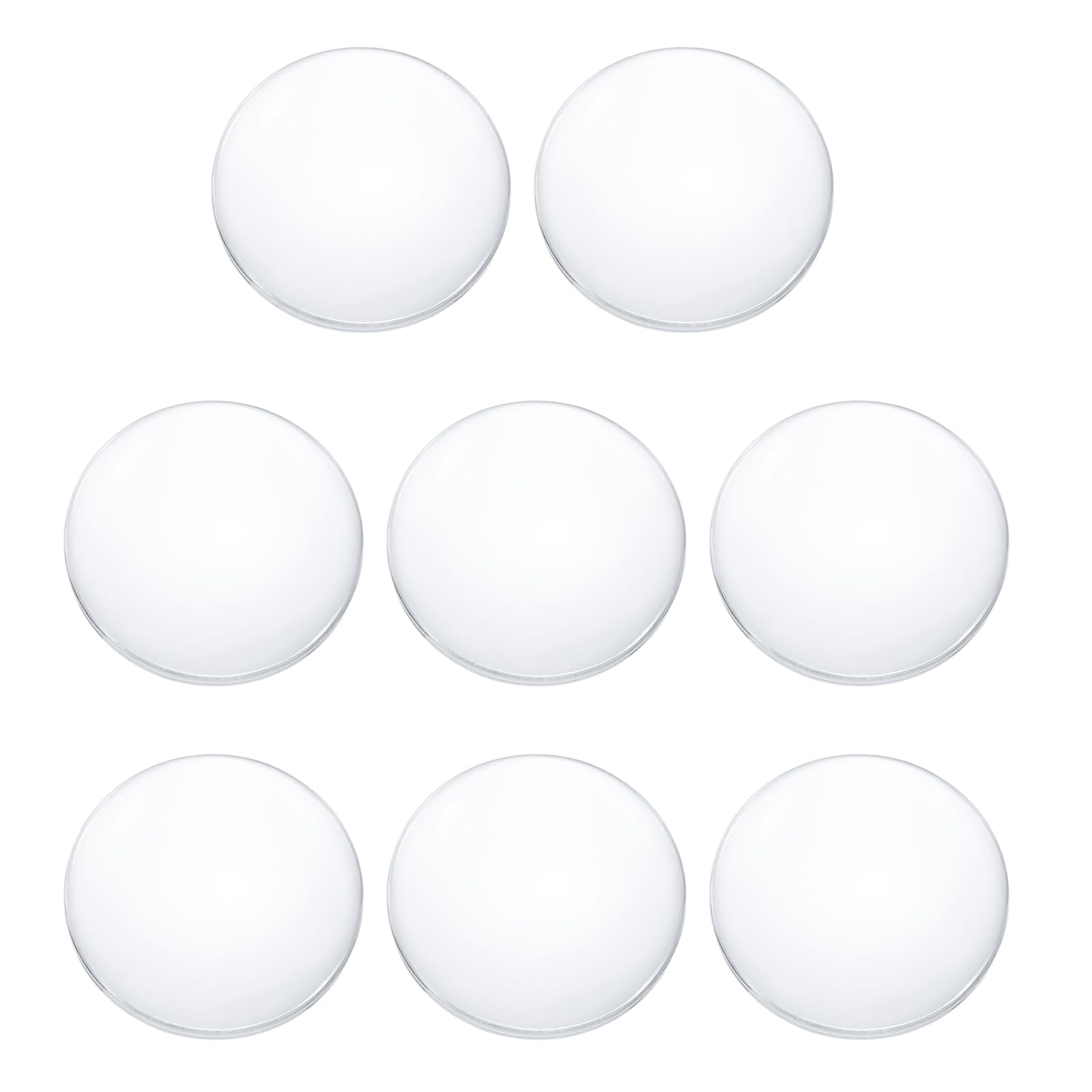 PATIKIL 8 Pack Biconvex Lens, 3cm Dia. 5cm Focal Length Optical Lenses Magnifier Glass Double Convex for DIY Office Desk Home Science Experiment Telescope Lab Laser Optics