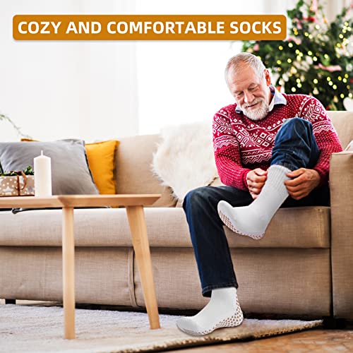 3 pares de meias largas com aderência antiderrapante para linfedema, pés inchados, inchaço, edema, a