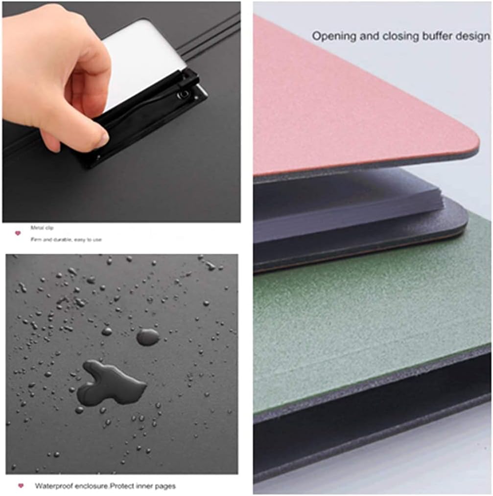 BSTMOME A4 Binder Punchless with Spring Action Clamp Strong Clips File