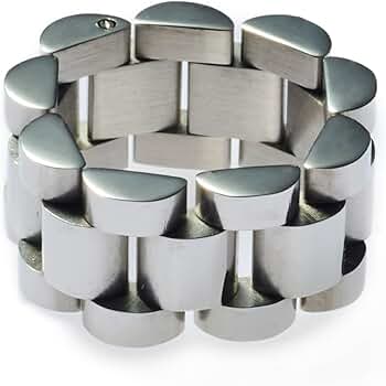 Amazon | [CENE] 金属アレルギー対応 [シルバー] ウォッチベルトリング