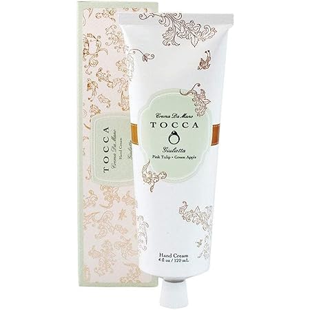 Tocca Crema de Mano Luxe, Giulietta: Pink Tulips, Green Apple, Vanilla Orchid. Moisturizing, Quick Absorbing Hand Cream, 4 oz. | 120 ml