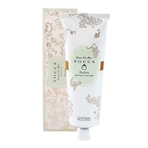 Miniatura 3 de Tocca Eau de Parfum (1.7fl oz) y crema de manos (4.1fl oz) en Giulietta, flores frescas, tulipanes rosas, manzana verde, orquídea vainilla