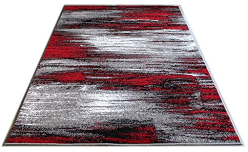 Tapete Masada Rugs 8 ft x 10 ft Rojo Gris Negro miniatura 7