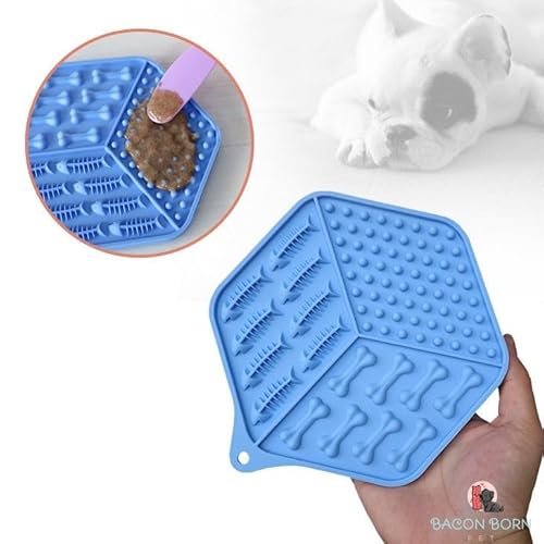 Comedouro Ventosa Tapete De Lamber Para Cães E Gatos Pet Silicone 2D (Laranja)