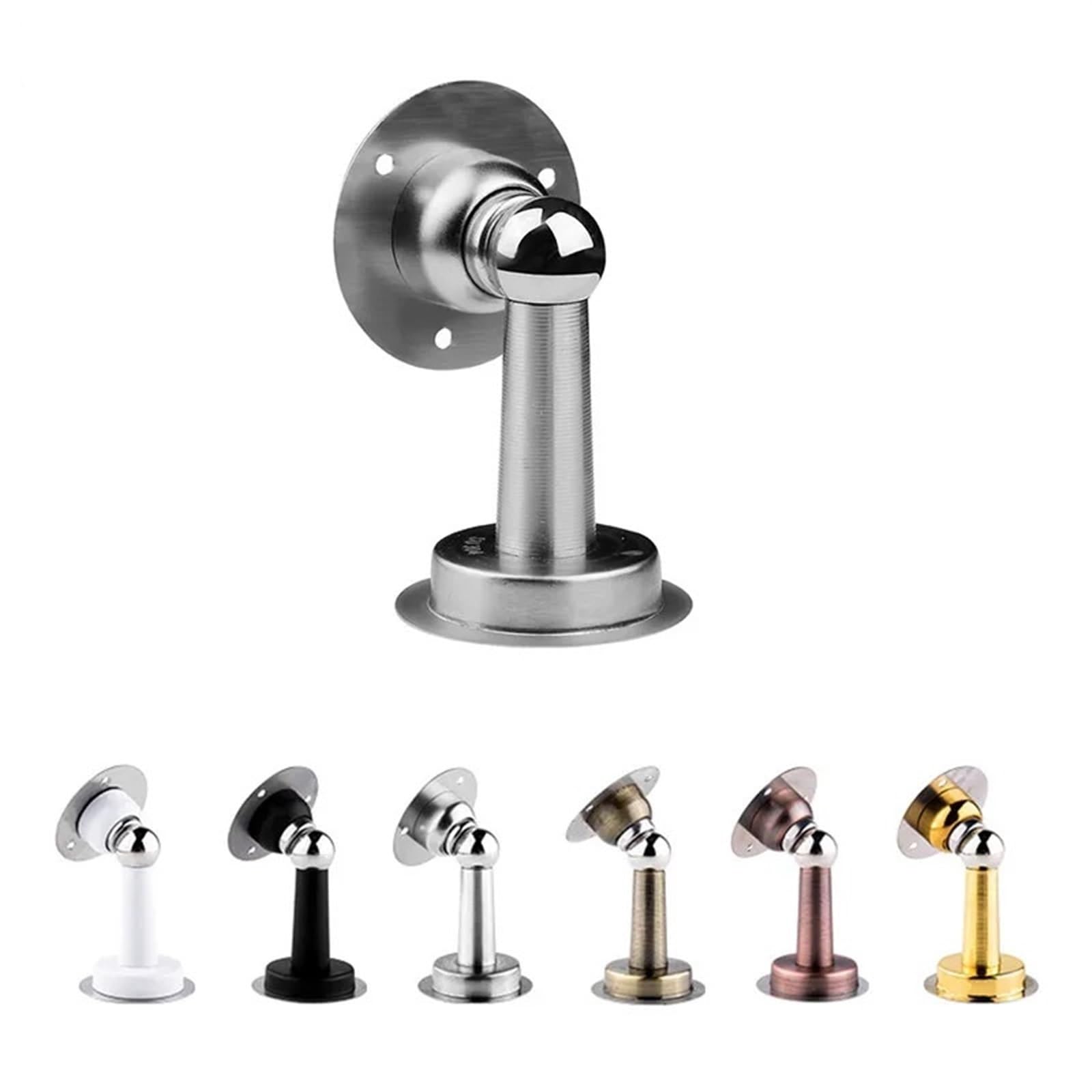 Butée de porte magnétique robuste en acier inoxydable noir mat haute résistance