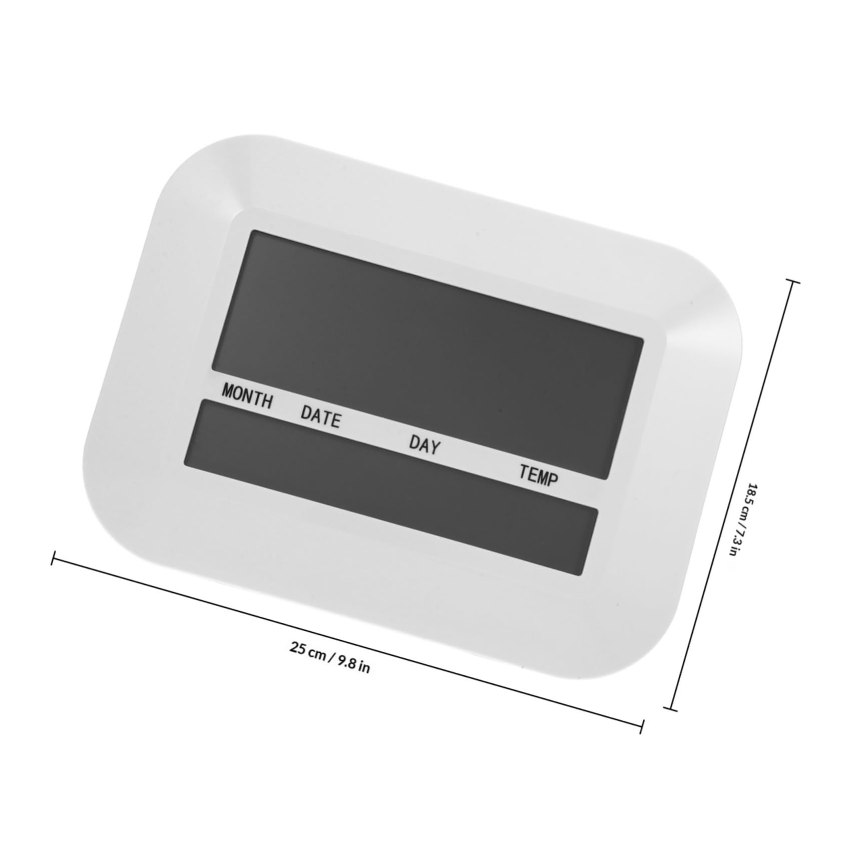 GALPADA Orologio da Parete Digitale Multifunzione Temperatura, Grande Schermo Lcd, Design Semplice in Abs, per Casa e Scuola