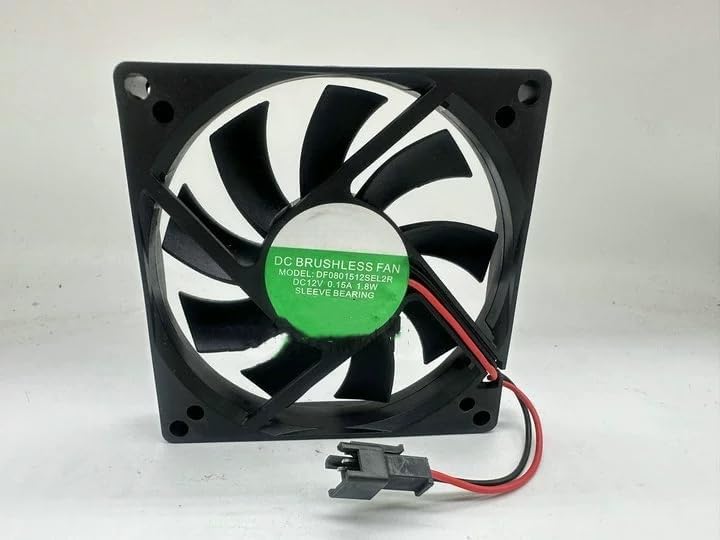 Beautyrankle Fan for New KERONG DF0801512SEL2R 12V 0.15A 1.8W 2-Wire 8CM 8015 Fan