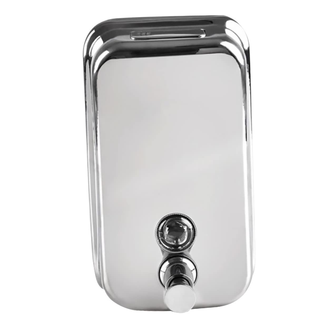 POPETPOP Dispenser Sapone Liquido da Muro in Acciaio Inox 1000ml Ricaricabile Design a Parete per Doccia e Bagno Casa Hotel