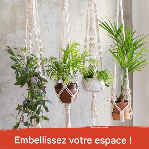 Support pour pots suspendu pour libérer l'espace sur patio et balcon - 7
