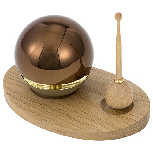 【なごみ工房】【ナラ材・セピア】たまゆらりん 3点セット 1.8寸 おりん かわいい リン台 リン棒セット グッドデザイン受賞 黒檀 ナラ ウォールナット くるみ 胡桃 杢 モダン仏具 家具調 リビング インテリア おしゃれ りん台 ミニ仏壇 チェリン c