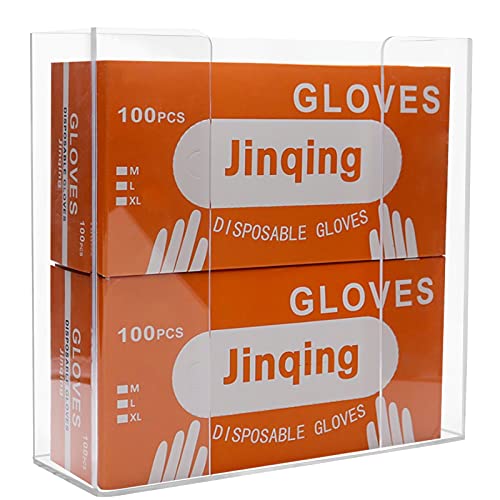 Clear Acrylic Glove Dispenser Wall Mount,Hanging Glove Box Dispenser
