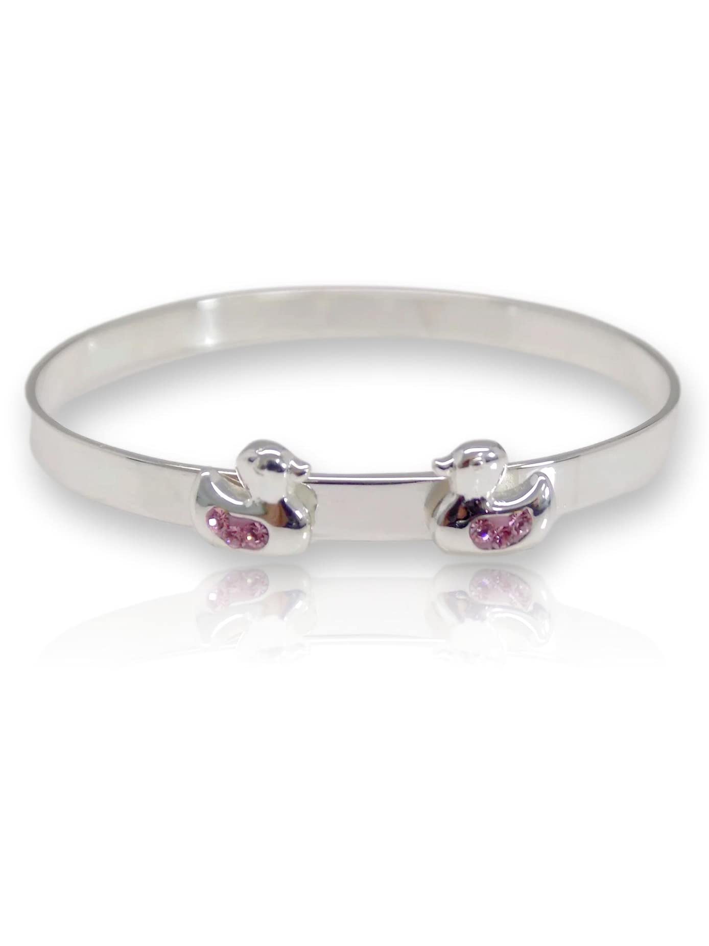 For Him/Her Expanding/Expandable/Adjustable Bangle Bracelet for Baby/Child/Children - 925 Sterling Silver - Baby/Childrens Jewellery