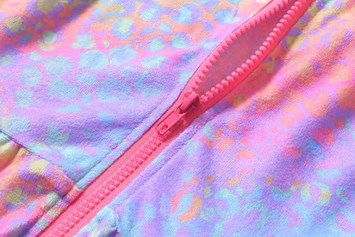 LUCKYGAL Girls Swim Cover Up Kids Swimsuit Coverup Terry Zip-Up Beach Bathing Suit Wraps with Sunglasses - Image 6