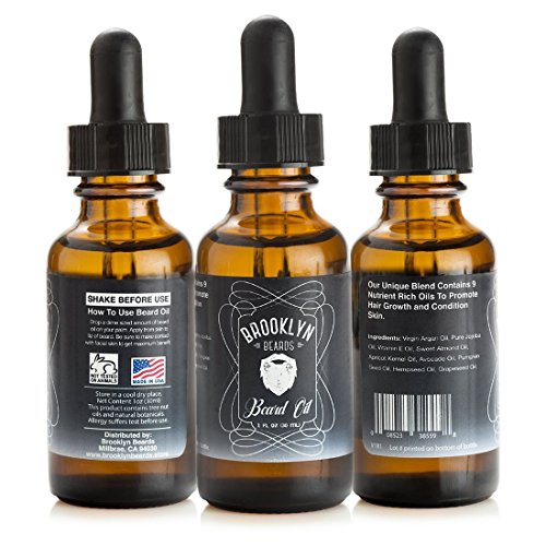 Beard Oil for Dry Skin. Beard Accelerator Oil - Odorless Unscented Fragrance Free Leave In Conditioner - Natural Oil Blend Stimulates Facial Hair Growth in Beards and Mustaches