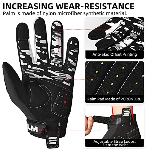 Ilm Youth Kids Motorcycle Dirt Bike Motocross Atv Mtb Mountain Bike Gloves Full Finger Touch Screen Glove For Bicycle Cycling Bmx Sports Outdoor Model-Jc38 #TOP2