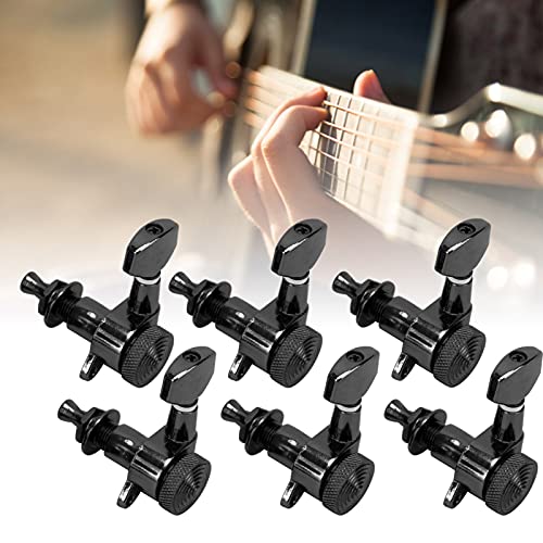 6 mécaniques de guitare 6L mécaniques de guitare autobloquantes clés d'accordage mécaniques pour guitare acoustique et électrique boutons de réglage pour...