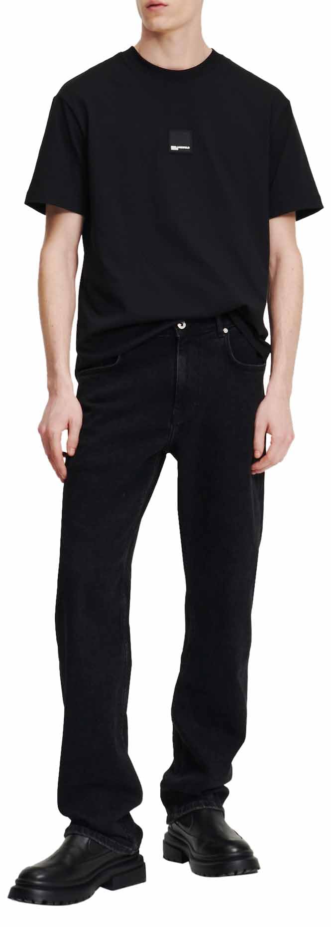 KARL LAGERFELD JEANS, Men's, Straight Denim, Straight Leg, Black, 3332