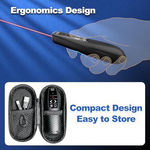 Image of (2 Units) Presentation Clicker & Case, Power Display Presenter Remote