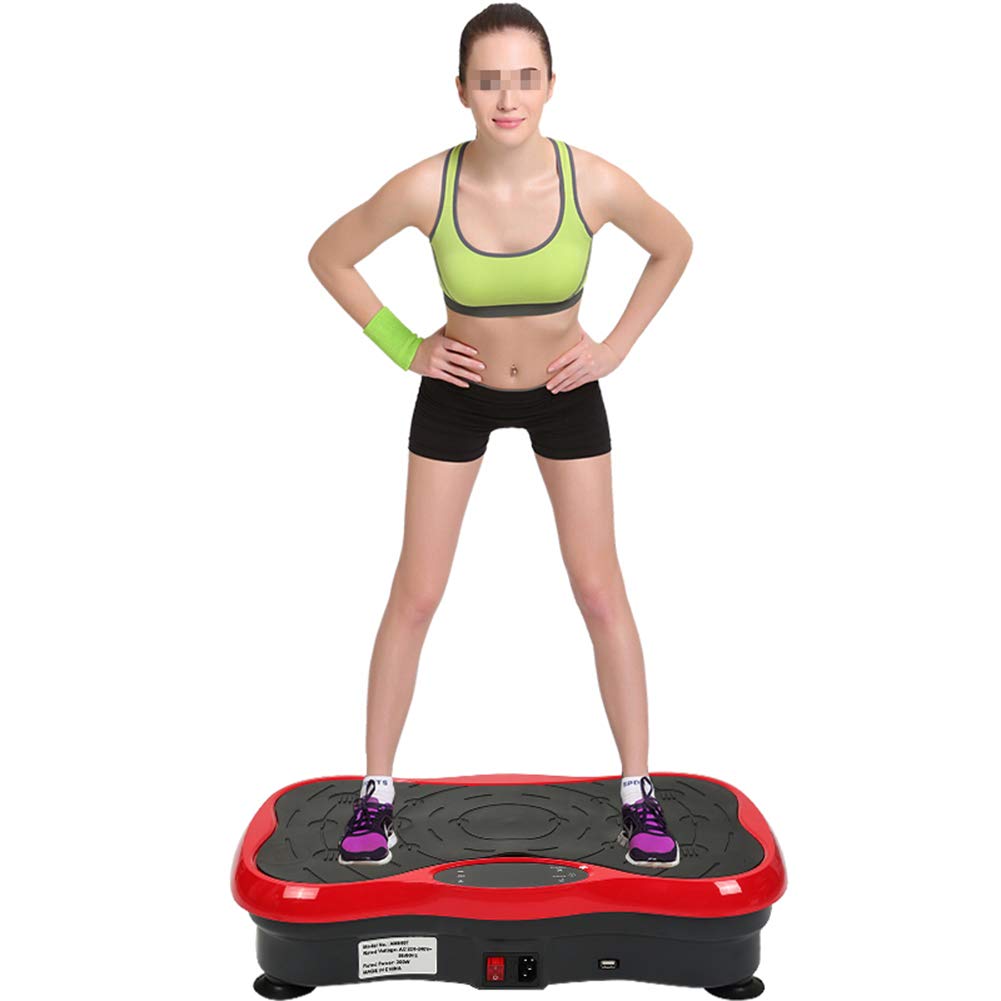 Piattaforma massaggiante Portatile per Macchina Vibrante per Il Corpo, Audio Bluetooth, carico Massimo 264 libbre, per Allenamento aerobico in casa e in Palestra