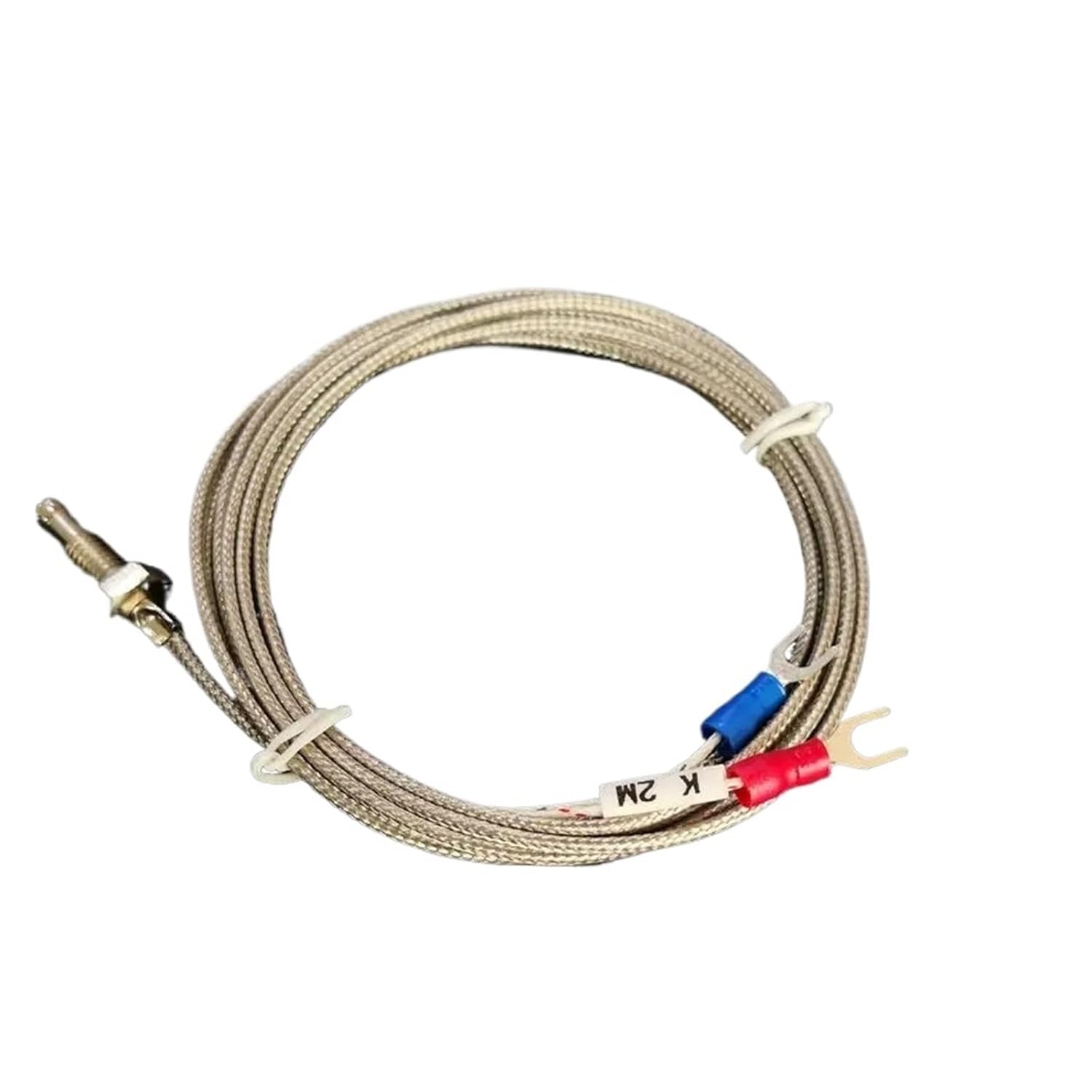 T100 Type Thermocouple Probe 3-Wire M8 Thread Temperature Sensor for Thermostat C100(K typle 3M)