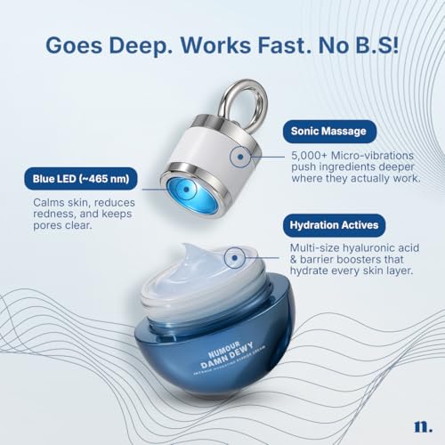 Image of Numour Hydration & Collagen Bundle | India's 1st Smart Jars with Red & Blue LED Therapy | 7% Hyaluronic Acid, Sonic Massage, Korean Collagen | Deep Hydration, Firming & Anti-Aging | All skin types