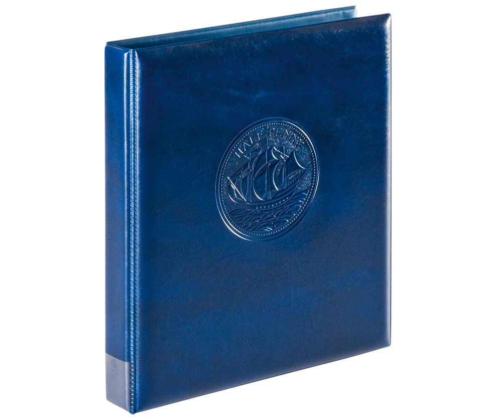 'Half Penny' raccoglitore incl. 10 pagine per monete-azzurro