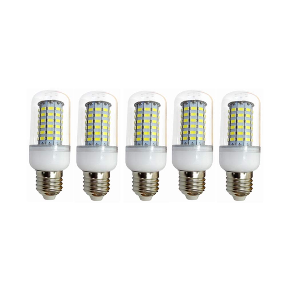 E27 LED Corn Light Bulb LED Lamp 12V 24V 36V 48V 10W Corn Bulb Light 5730SMD 69LED AC/DC 10-60v 5 Packs (Color : Cool White)